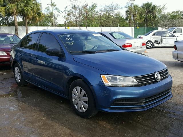 3VW2K7AJ6FM288242 - 2015 VOLKSWAGEN JETTA BASE 蓝色 照片 1