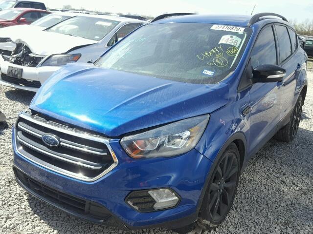 1FMCU0JD3HUD84486 - 2017 FORD ESCAPE TIT BLUE photo 2