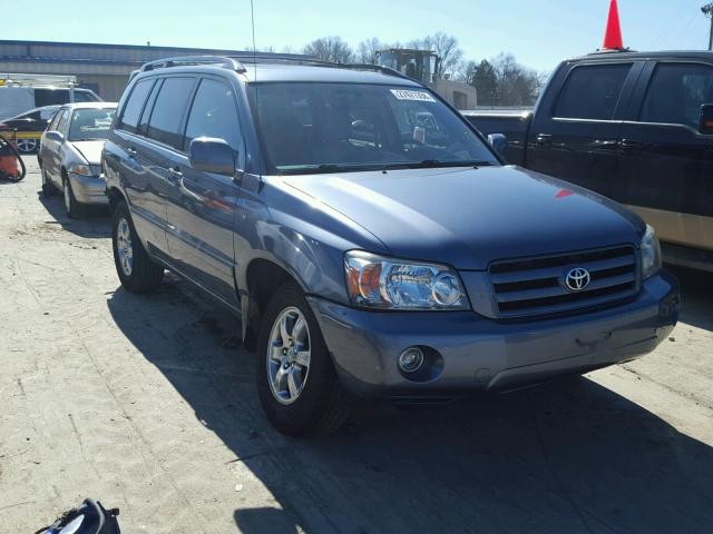 JTEEP21A770219189 - 2007 TOYOTA HIGHLANDER BLUE photo 1