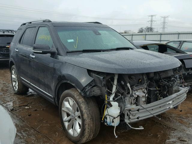 1FM5K8F86EGA36751 - 2014 FORD EXPLORER L BLACK photo 1