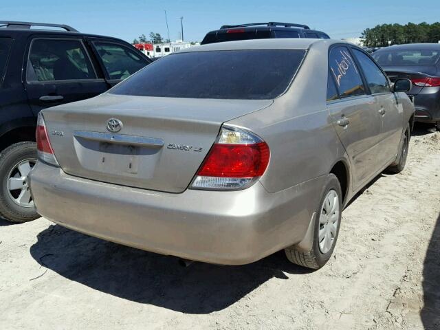 4T1BE32K05U945679 - 2005 TOYOTA CAMRY LE GOLD photo 4