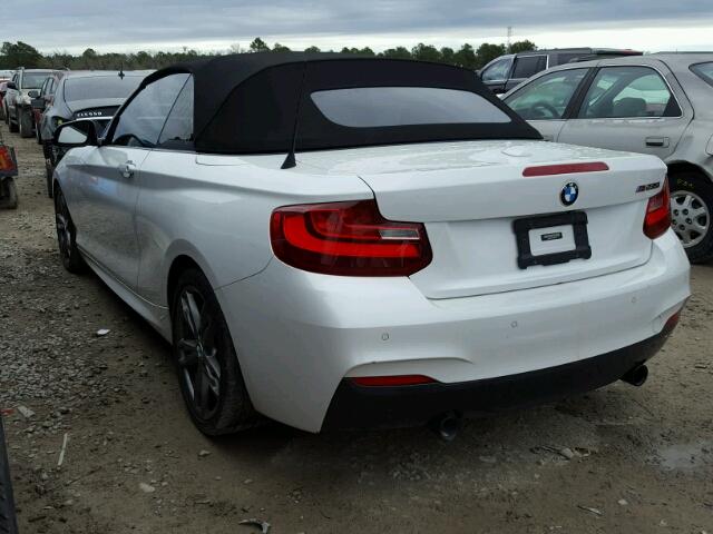 WBA1M1C55FV393492 - 2015 BMW M235I WHITE photo 3