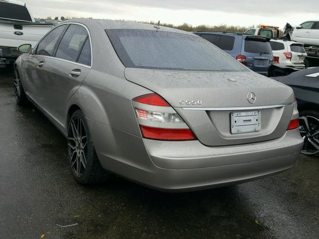 WDDNG71X87A047339 - 2007 MERCEDES-BENZ S 550 TAN photo 3