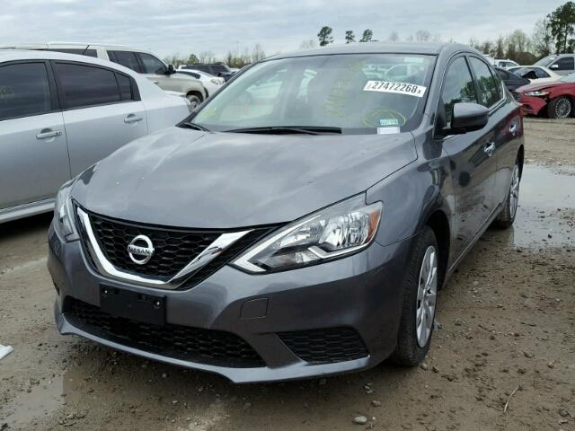 3N1AB7AP0HY269509 - 2017 NISSAN SENTRA S GRAY photo 2