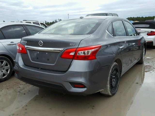 3N1AB7AP0HY269509 - 2017 NISSAN SENTRA S GRAY photo 4