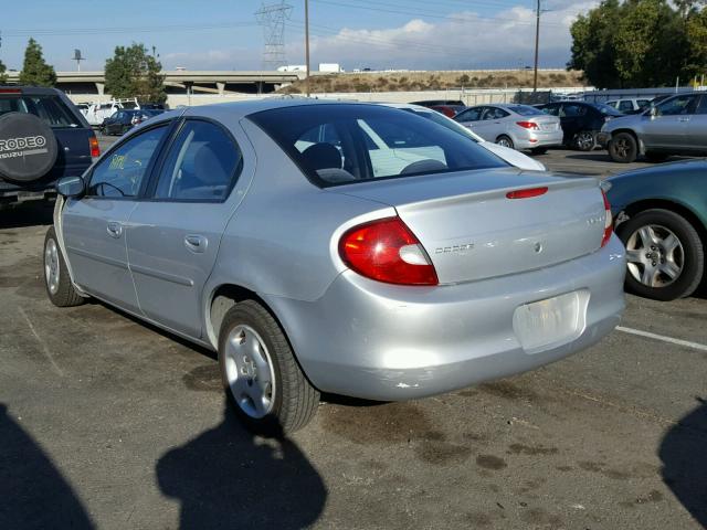 1B3ES46C31D197265 - 2001 DODGE NEON SE SILVER photo 3