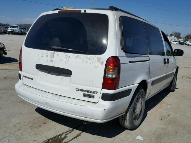 1GNDX03E31D255683 - 2001 CHEVROLET VENTURE WHITE photo 4