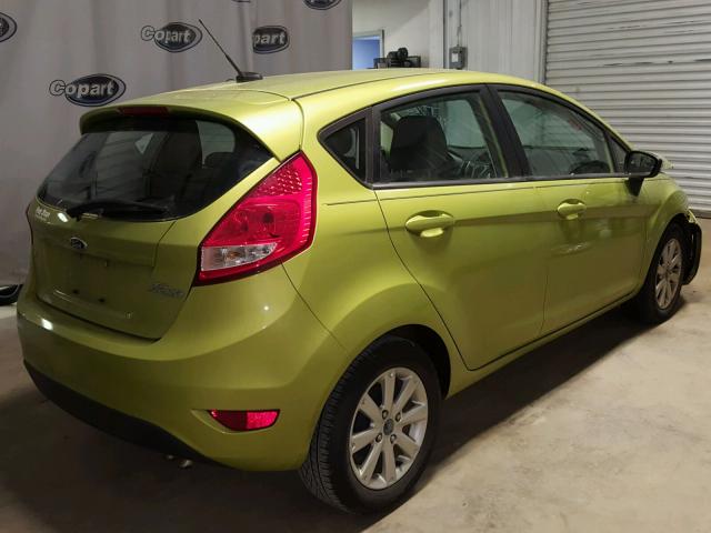 3FADP4EJ4DM146349 - 2013 FORD FIESTA SE GREEN photo 4