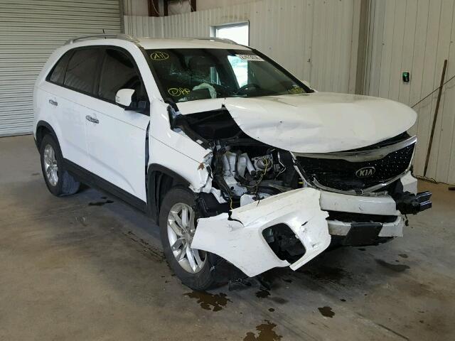 5XYKT4A65FG623806 - 2015 KIA SORENTO LX WHITE photo 1