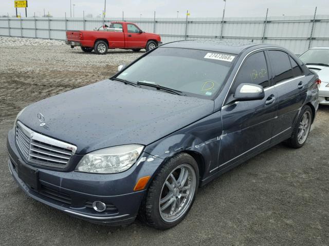 WDDGF81XX9R042780 - 2009 MERCEDES-BENZ C 300 4MAT GRAY photo 2