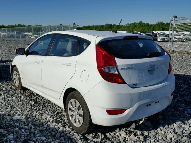 KMHCT5AE1FU207506 - 2015 HYUNDAI ACCENT GS WHITE photo 3