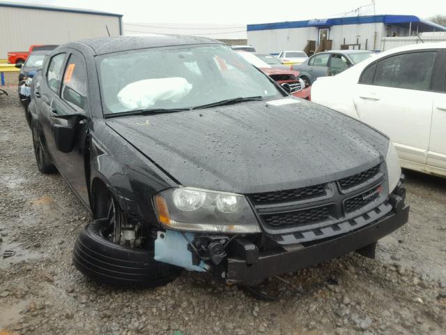 1C3CDZAB0EN154003 - 2014 DODGE AVENGER SE BLACK photo 1