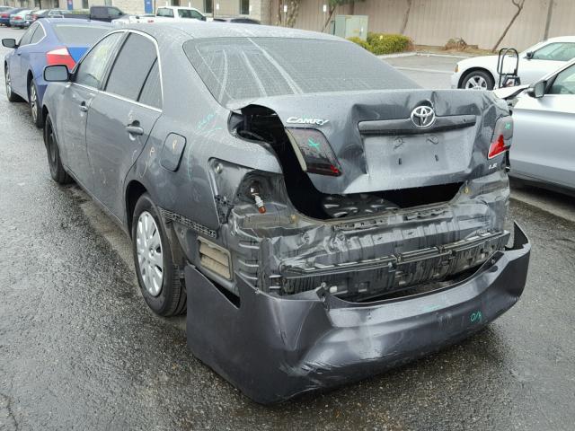 4T1BE46K27U705309 - 2007 TOYOTA CAMRY NEW GRAY photo 3