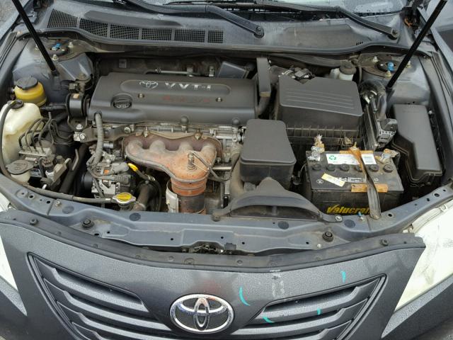 4T1BE46K27U705309 - 2007 TOYOTA CAMRY NEW GRAY photo 7