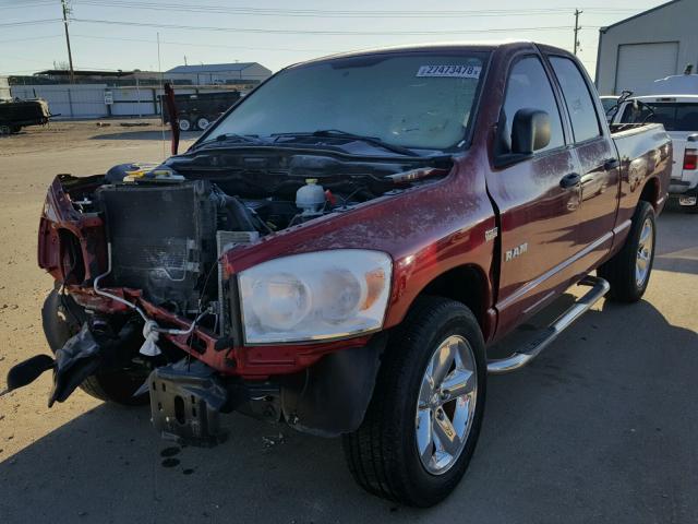 1D7HA18238S511784 - 2008 DODGE RAM 1500 S RED photo 2