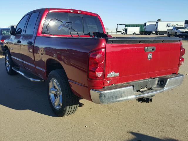 1D7HA18238S511784 - 2008 DODGE RAM 1500 S RED photo 3