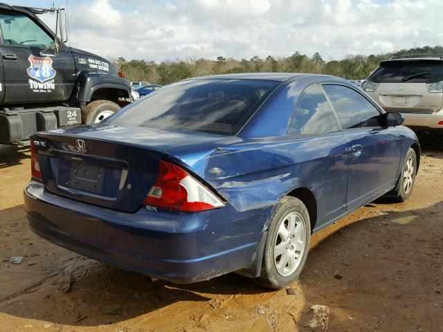 1HGEM22913L041520 - 2003 HONDA CIVIC EX BLUE photo 4