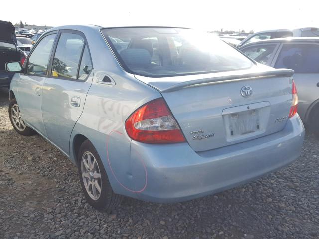 JT2BK18U220052371 - 2002 TOYOTA PRIUS TURQUOISE photo 3