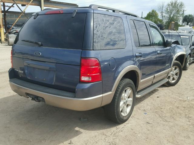 1FMZU64K64UC01678 - 2004 FORD EXPLORER E BLUE photo 4