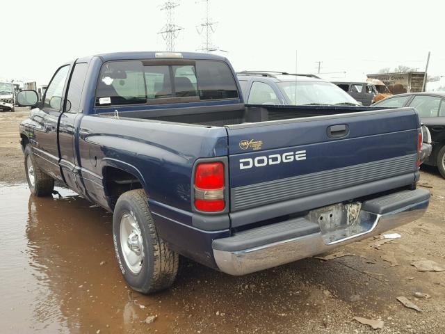 3B7HC13Z51M249872 - 2001 DODGE RAM 1500 BLUE photo 3