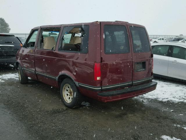 1GNDM19Z4RB171081 - 1994 CHEVROLET ASTRO BURGUNDY photo 3