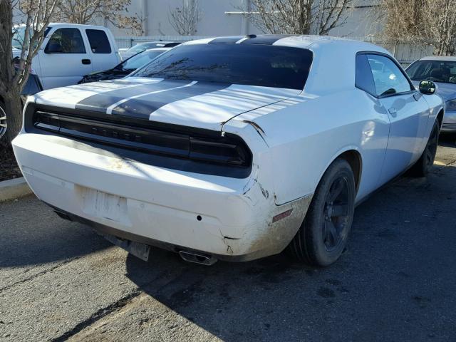 2C3CDYAG9DH705168 - 2013 DODGE CHALLENGER WHITE photo 4