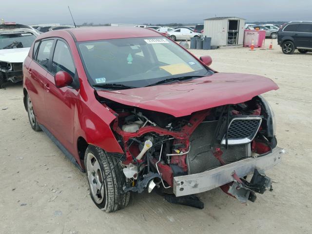 5Y2SP67869Z454037 - 2009 PONTIAC VIBE RED photo 1