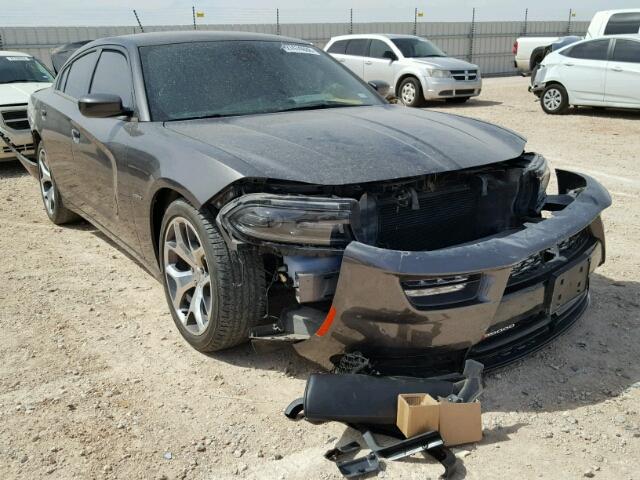 2C3CDXCT7FH915789 - 2015 DODGE CHARGER R/ GRAY photo 1