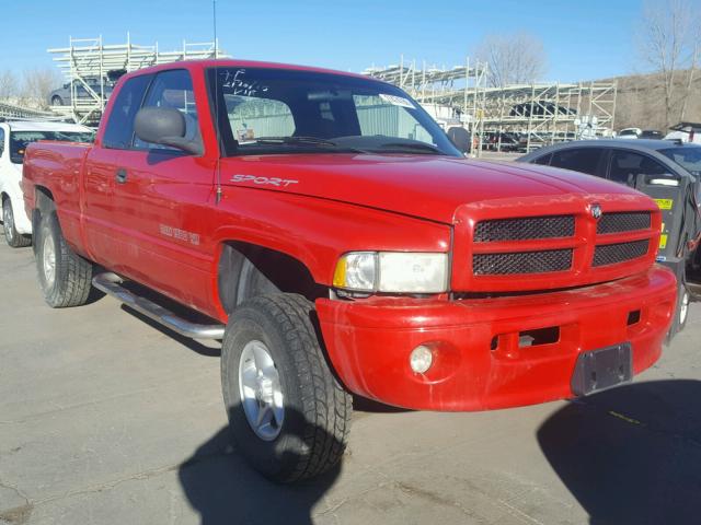 1B7HF13Z01J239741 - 2001 DODGE RAM 1500 RED photo 1