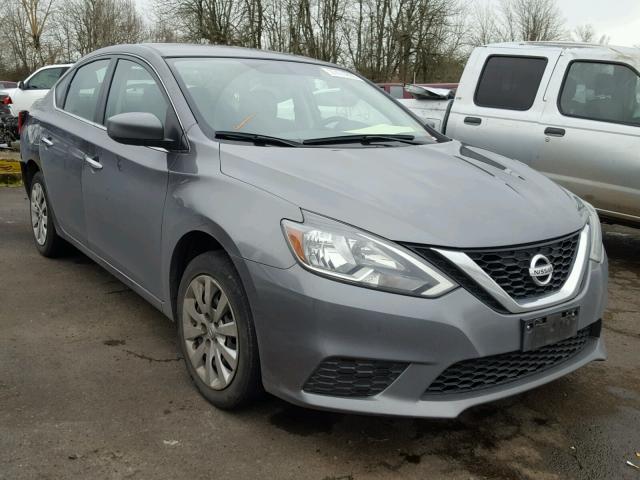 3N1AB7AP0GY245287 - 2016 NISSAN SENTRA S GRAY photo 1