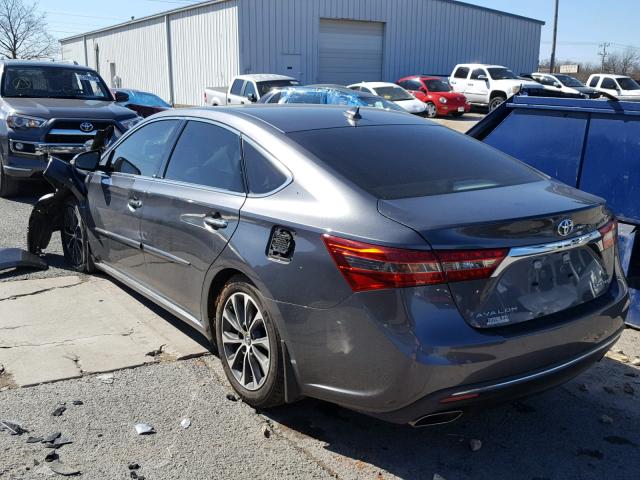 4T1BK1EB0JU276980 - 2018 TOYOTA AVALON XLE CHARCOAL photo 3