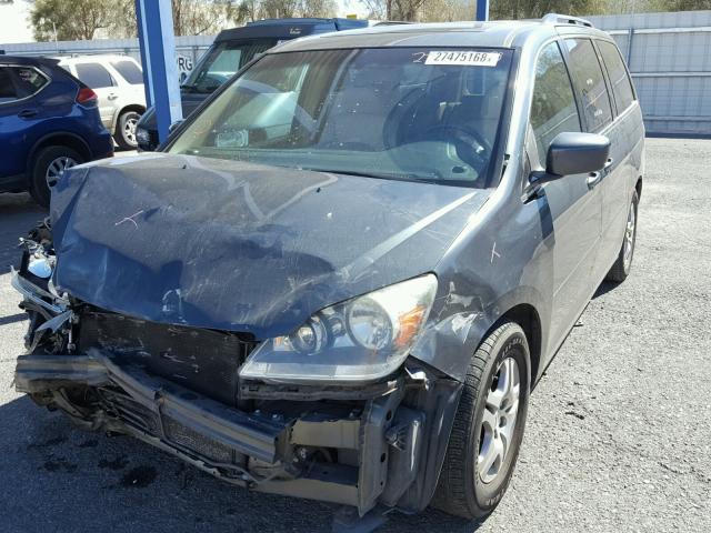 5FNRL38636B412075 - 2006 HONDA ODYSSEY EX GRAY photo 2