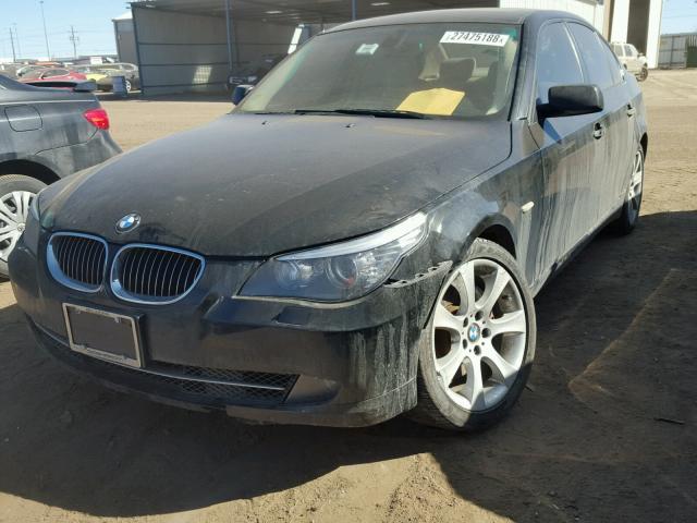 WBANV93538CZ63260 - 2008 BMW 535 XI BLACK photo 2