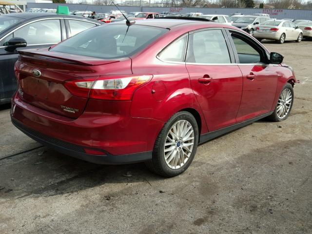 1FADP3J2XEL153771 - 2014 FORD FOCUS TITA RED photo 4