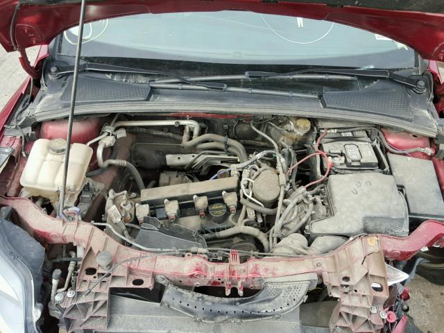 1FADP3J2XEL153771 - 2014 FORD FOCUS TITA RED photo 7