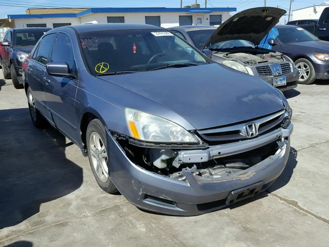 1HGCM56337A183755 - 2007 HONDA ACCORD SE BLUE photo 1