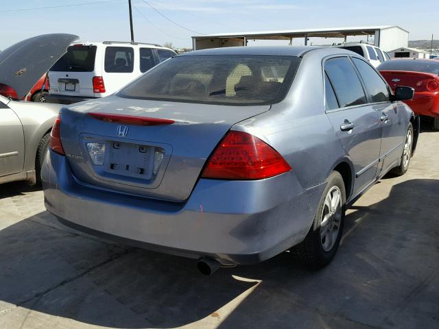 1HGCM56337A183755 - 2007 HONDA ACCORD SE BLUE photo 4