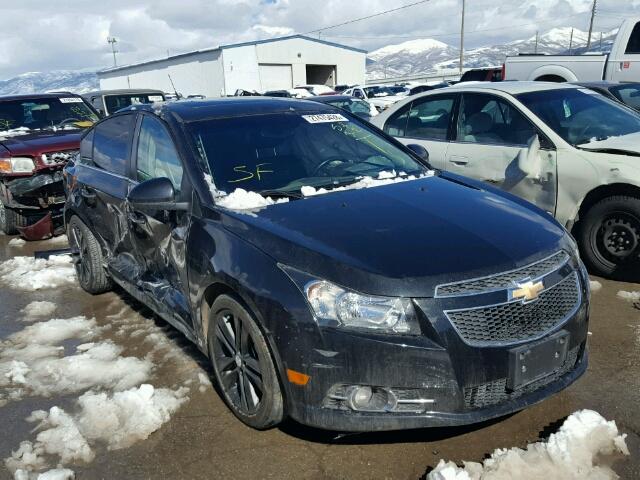 1G1PH5SC5C7384969 - 2012 CHEVROLET CRUZE LTZ BLACK photo 1