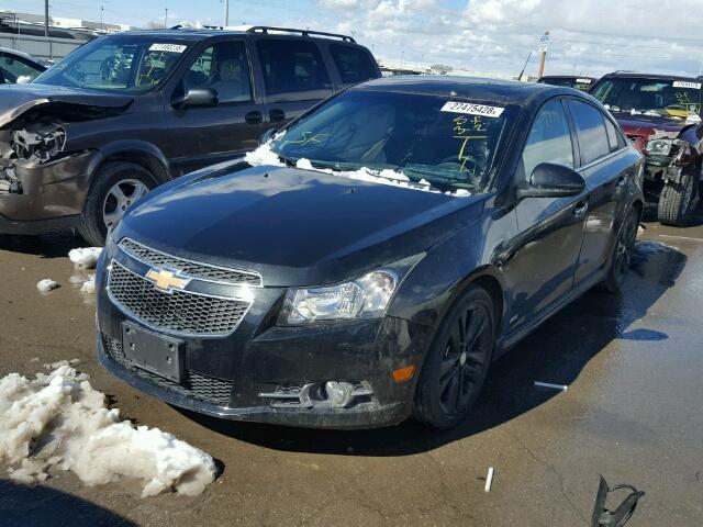 1G1PH5SC5C7384969 - 2012 CHEVROLET CRUZE LTZ BLACK photo 2