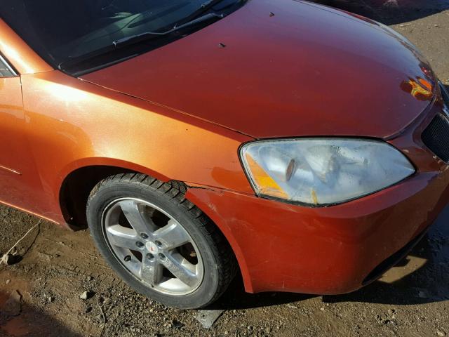 1G2ZH528254144816 - 2005 PONTIAC G6 GT ORANGE photo 9