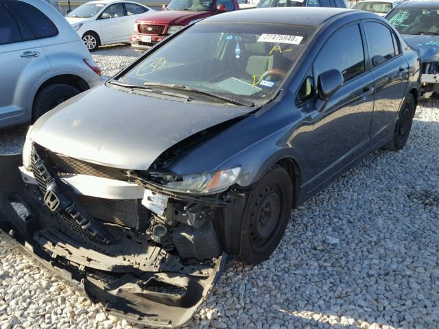 2HGFA1F57AH329924 - 2010 HONDA CIVIC LX GRAY photo 2