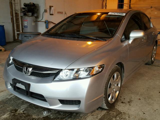 19XFA1F5XAE073546 - 2010 HONDA CIVIC LX SILVER photo 2