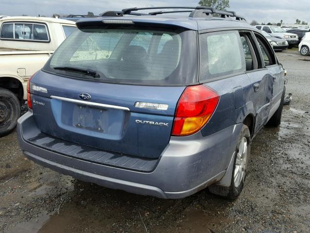 4S4BP61C457375688 - 2005 SUBARU LEGACY OUT BLUE photo 4