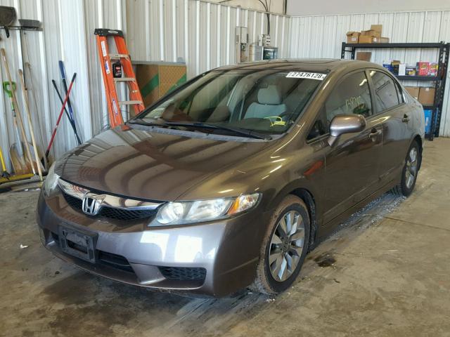 19XFA16809E021056 - 2009 HONDA CIVIC EX ნაცრისფერი ფოტო 2