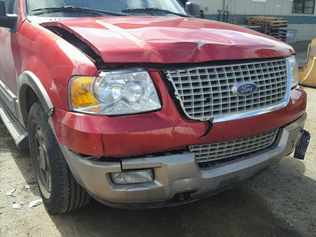 1FMFU18L63LA94063 - 2003 FORD EXPEDITION RED photo 9