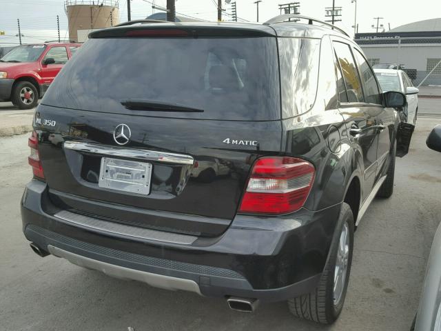 4JGBB86E58A412789 - 2008 MERCEDES-BENZ ML 350 BLACK photo 4