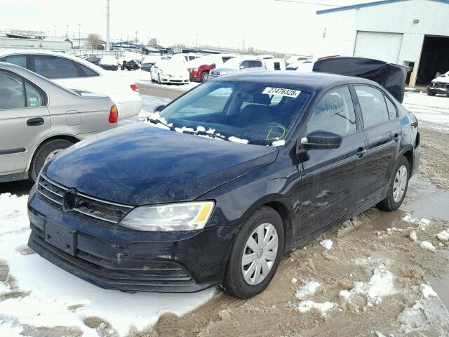 3VW2K7AJ5FM349239 - 2015 VOLKSWAGEN JETTA BASE შავი ფოტო 2