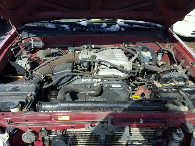 5TEWN72NX3Z181917 - 2003 TOYOTA TACOMA XTR RED photo 7