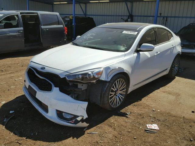 KNALN4D71E5134021 - 2014 KIA CADENZA PR WHITE photo 2