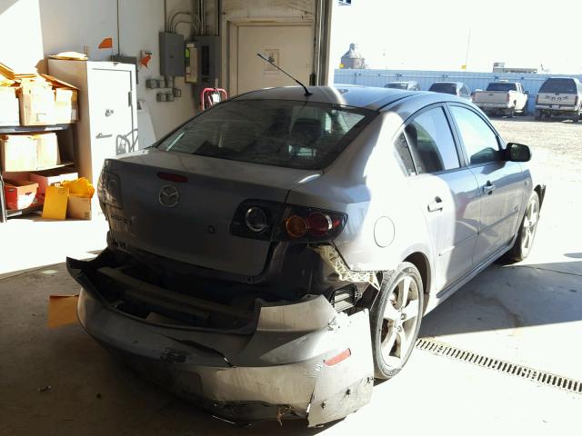 JM1BK324561527197 - 2006 MAZDA 3 S GRAY photo 4